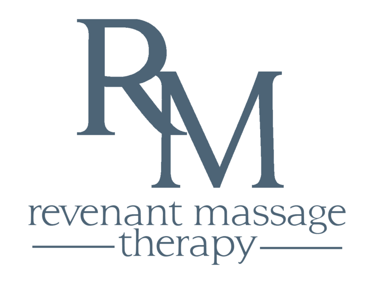 Reventant Massage Therapy Logo Blue